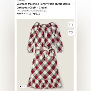 Gymboree Plaid Dress with Belt